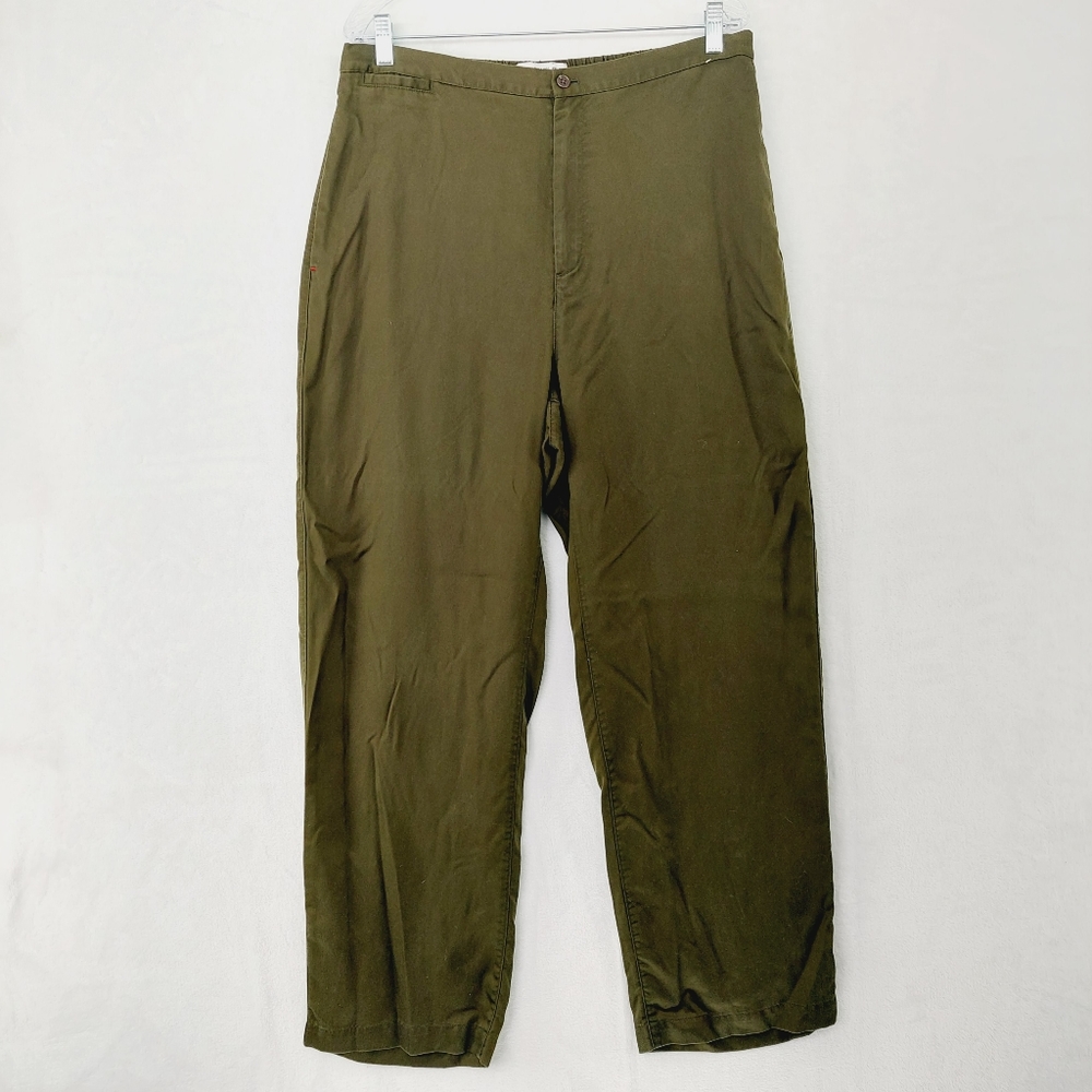 Uniqlo Ines De La Fressange Green Minimalist Business Casual Pants P1928